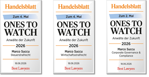 Auszeichnungen Handelsblatt Best Lawyers 2026 – Marco Succu